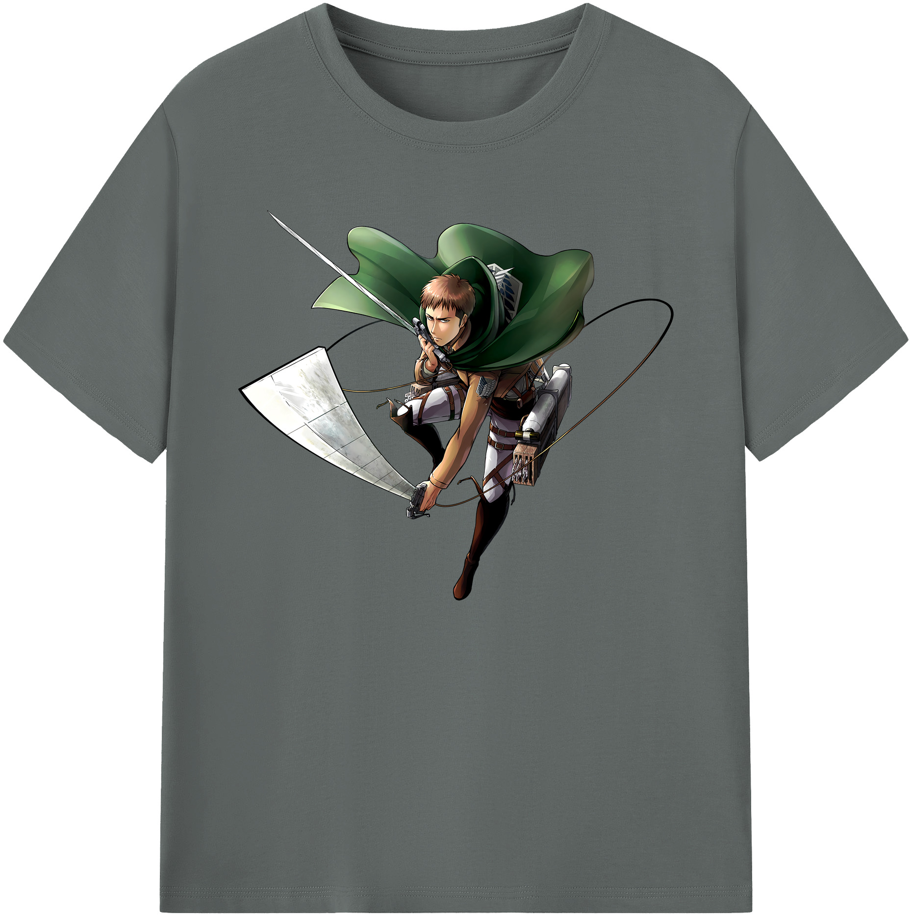 （画像用） 進撃の巨人 Attack on Titan 綿100％ メンズ半袖Tシャツ｜肌触りやわらか＆通気性
